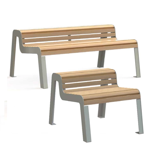 Fauteuil Banc 2assises Serena | Fauteuil droit Serena dans Serena | Société Bories Environnement • Mobilier et Matériel Urbain