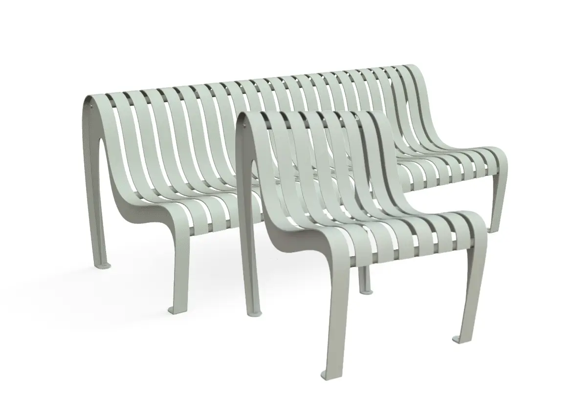 Fauteuil Banc Steel Paseo | Banc Steel Paseo dans Steel Paseo | Société Bories Environnement • Mobilier et Matériel Urbain